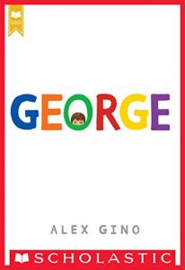 George written in colorful letters with a red border