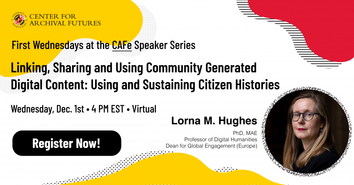 CAFe Speaker Series with Lorna M. hughes