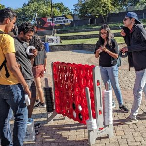 Students at the INFO Welcome Back Event 2023