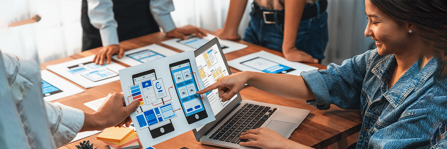 People using UX