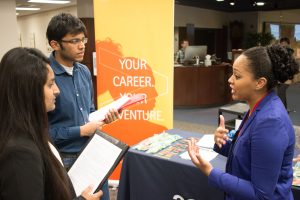 UMD Students at a Career Fair