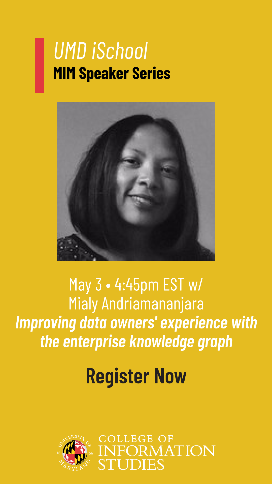 MIM Speaker Series Improving Data Owners' Experience with the Enterprise Knowledge Graph UMD
