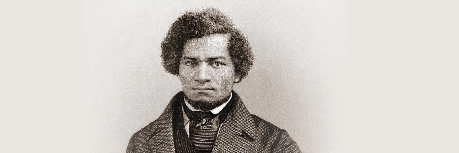 Website Banner with Photograph of Frederick Douglass