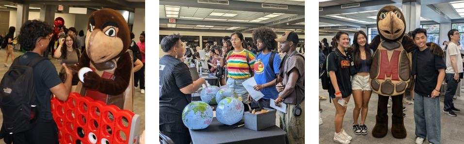 Students at the INFO Welcome Back Event for Fall 2024