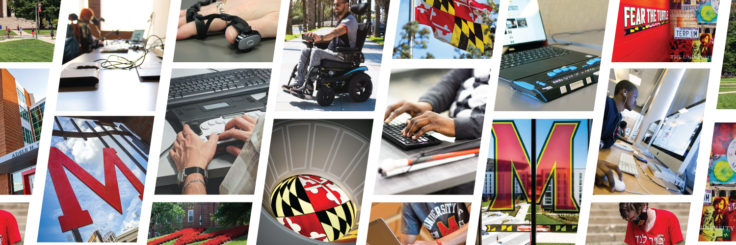 Mural of photos showcasing the disability community and technology