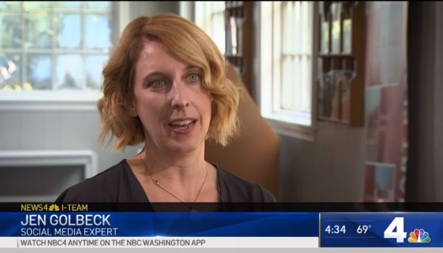 Jen Golbeck on channel 4 news