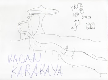 line drawing with the words Kagan Karakaya on it