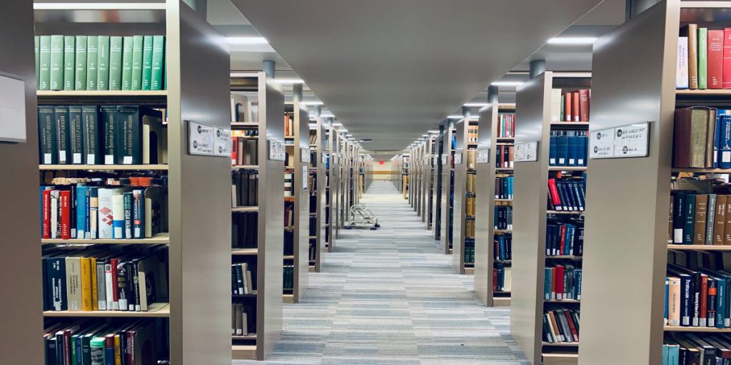 library aisles